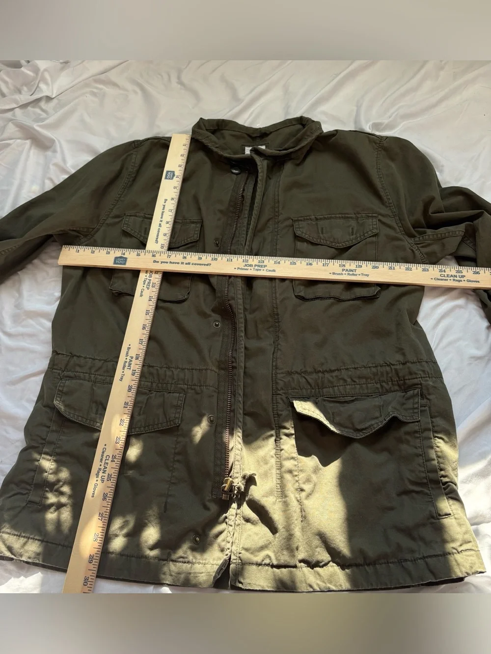 GAP Olive Green Military Field Jacket with Hood